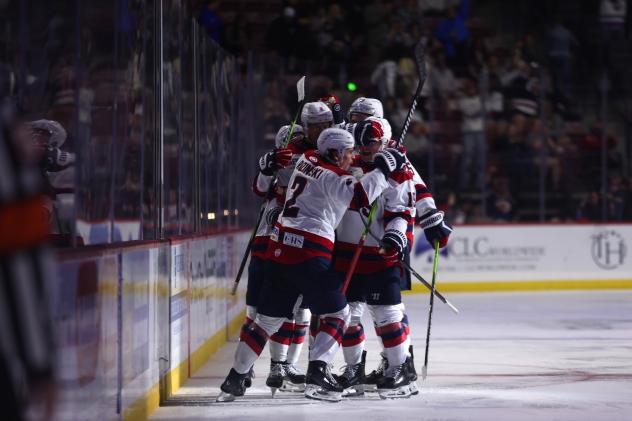 South Carolina Stingrays celebrate a goal