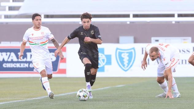 Birmingham Legion FC with possession against Miami FC