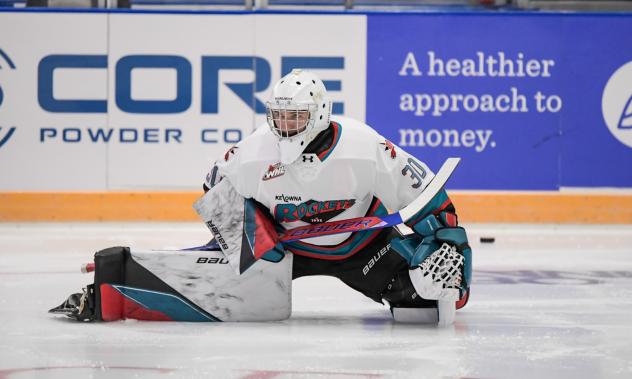 Kelowna Rockets goaltender Harrison Boettiger