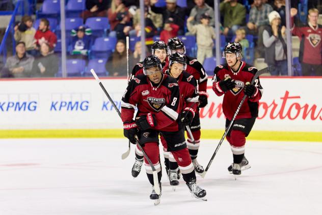 Vancouver Giants forward Aaron Obobaifo