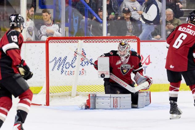 Vancouver Giants goaltender Burke Hood