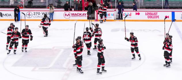 Belleville Senators salute their fans