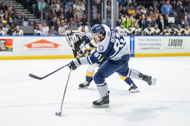 Worcester Railers' Anthony Repaci in action