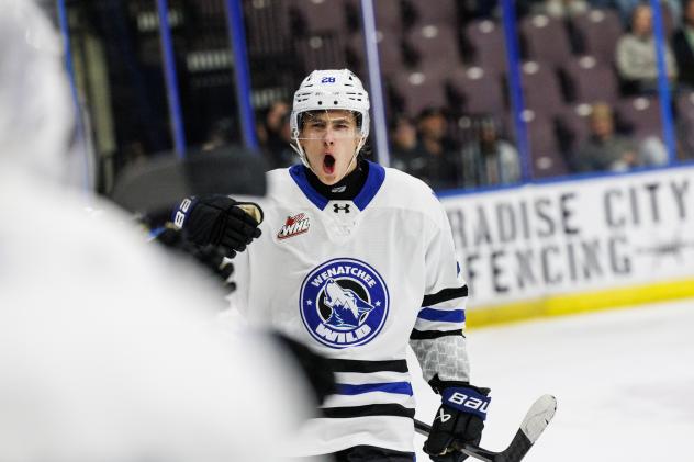 Wenatchee Wild's Caelan Joudrey on game night