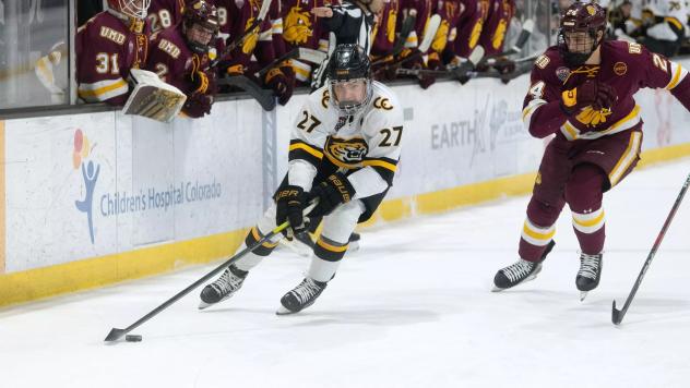 Forward Stan Cooley with Colorado College