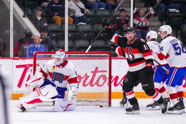Belleville Senators right wing Jake Chiasson vs. the Laval Rocket