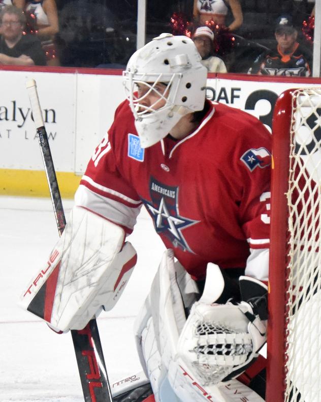 Allen Americans goaltender Jackson Parsons