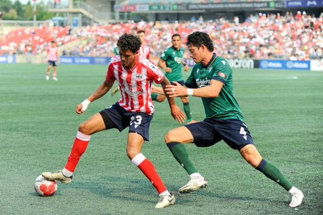 Atlético Ottawa defender Noah Abatneh