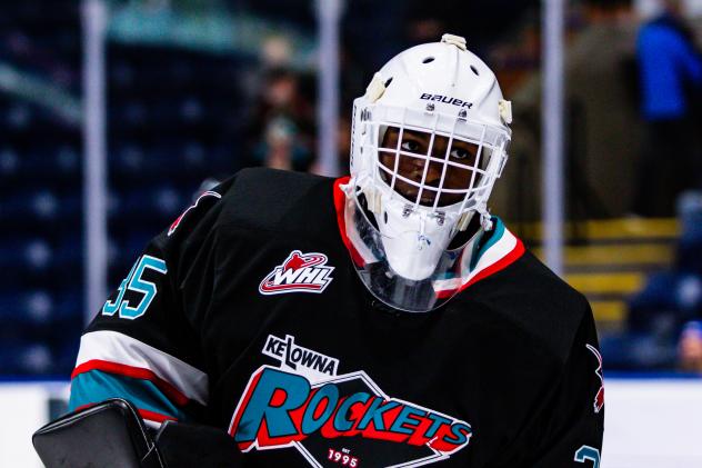 Kelowna Rockets goaltender Josh Banini