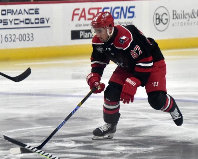 Allen Americans' Hank Crone on game night