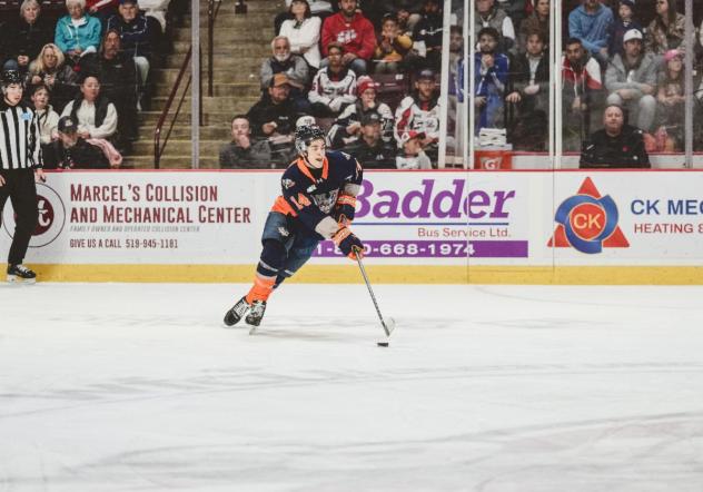Flint Firebirds defenseman Luka Graziano