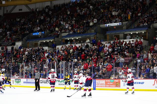 South Carolina Stingrays in front of the home fans at North Charleston Coliseum