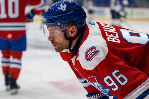 Forward Anthony Beauchamp with the Trois-Rivières Lions