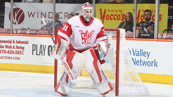 Grand Rapids Griffins goaltender Carter Gylander