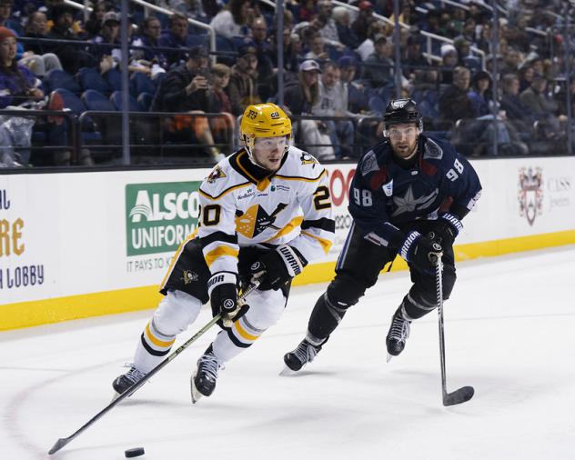 Wheeling Nailers defenseman Eric Parker
