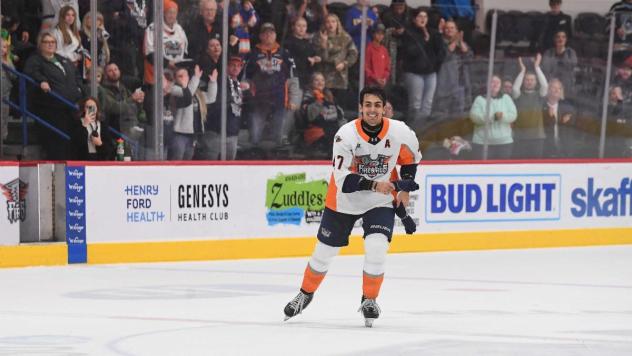 Flint Firebirds center Alex Kostov