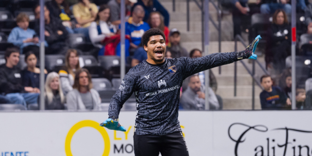 San Diego Sockers goalkeeper Xavier Snaer-Williams