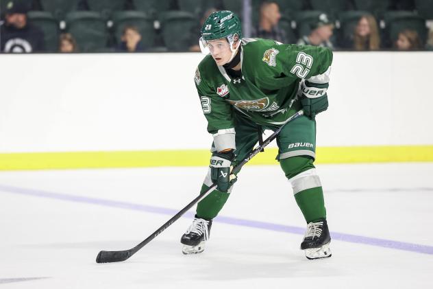 Defenceman Rylan Pearce with the Everett Silvertips
