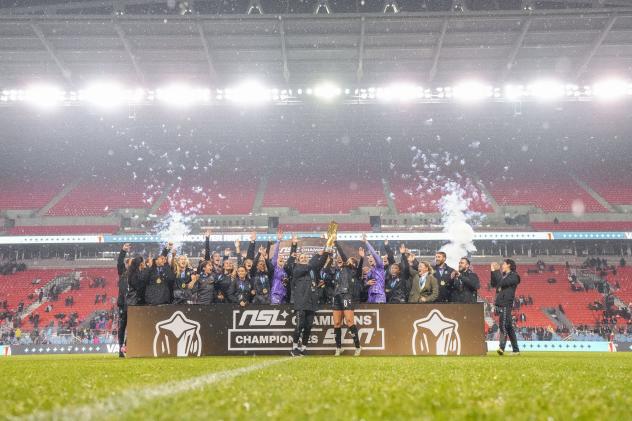 Vancouver Rise FC celebrate the 2025 Northern Super League championship