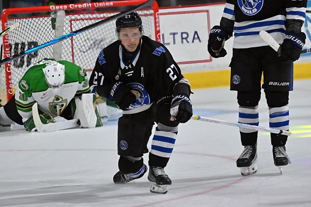 Wenatchee Wild's Luka Shcherbyna on game night