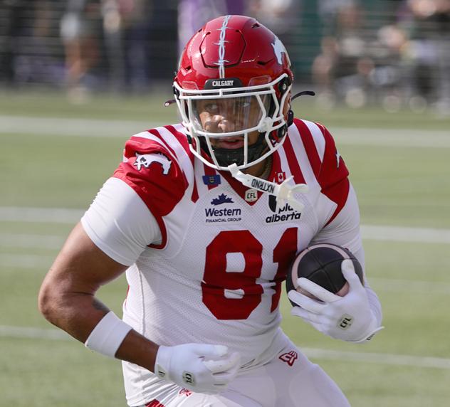 Calgary Stampeders receiver Vyshonne Janusas