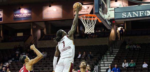Cleveland Charge forward Chris Livingston throws down a dunk