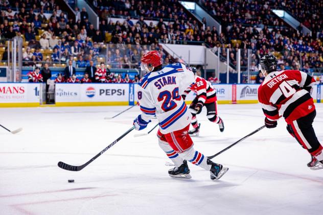 Kitchener Rangers left wing Matheas Stark