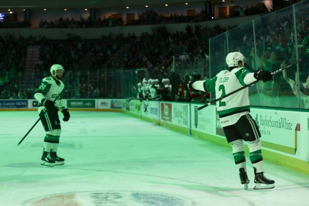 Texas Stars' Connor Punnett and Trey Taylor on game night