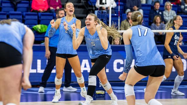 Creighton middle blocker Kiara Reinhardt