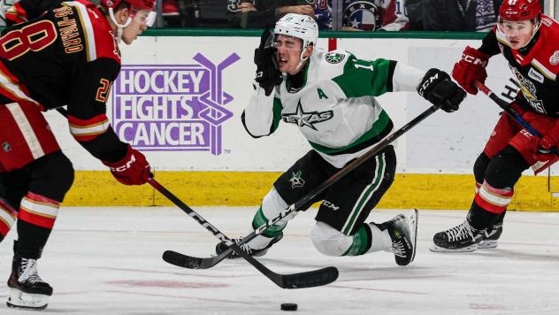 Texas Stars forward Kole Lind vs. the Grand Rapids Griffins