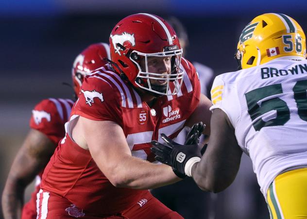 Calgary Stampeders offensive lineman Matthew Stokman