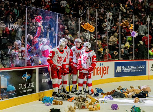 Grand Rapids Griffins on 25th annual Teddy Bear Toss night