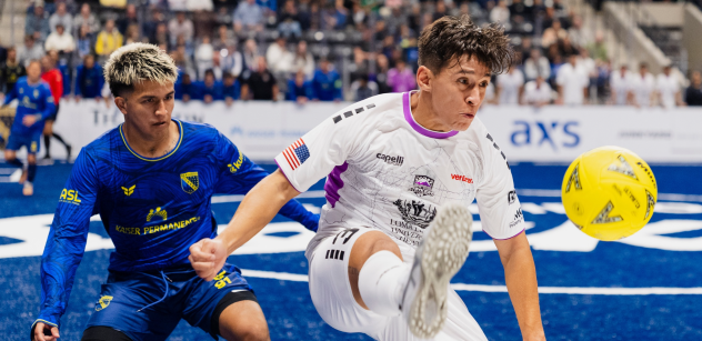 Empire Strykers and the San Diego Sockers on game night