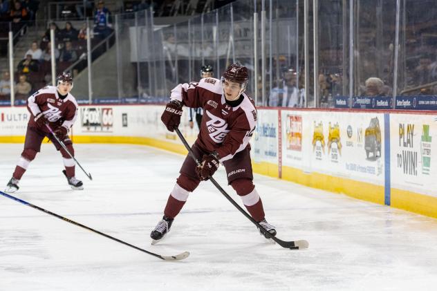 Peterborough Petes left wing Leon Kolarik