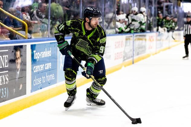 Florida Everblades forward Hudson Elynuik