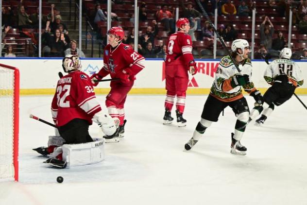 Allen Americans goaltender David Tendeck
