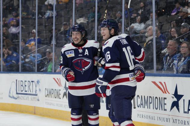 South Carolina Stingrays celebrate a goal