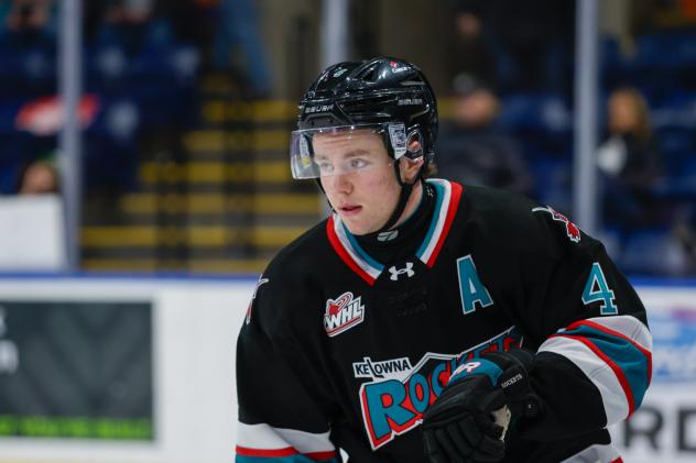Kelowna Rockets defenceman Mazden Leslie
