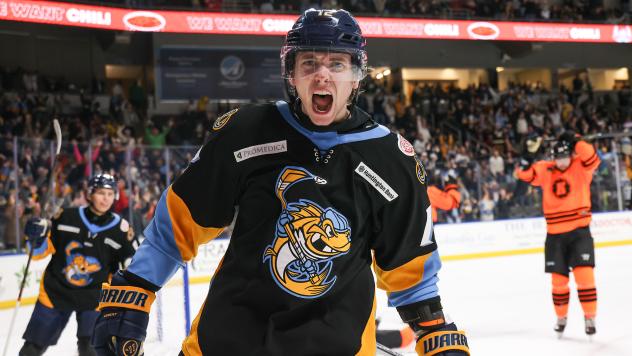 Toledo Walleye forward Tanner Dickinson