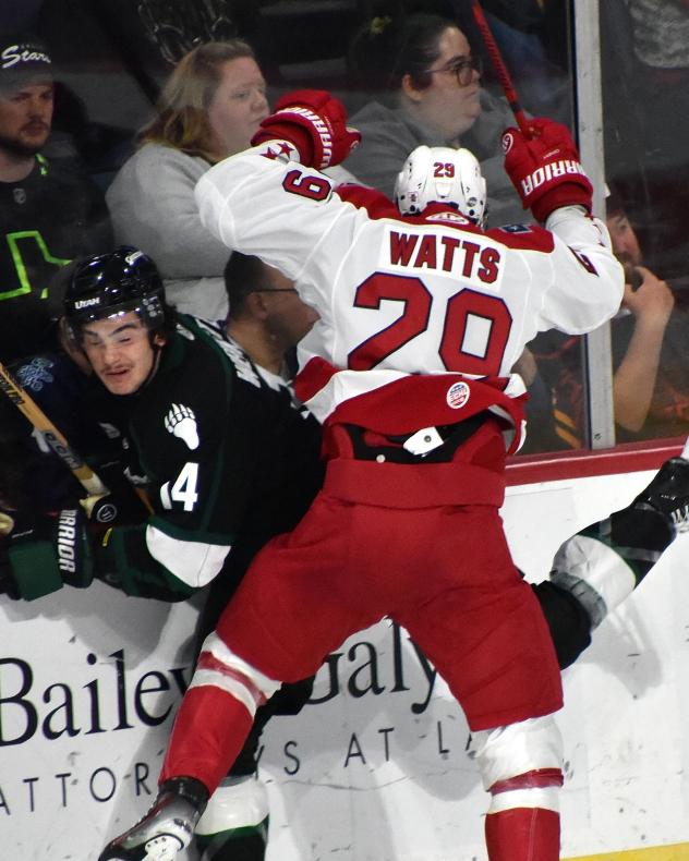 Allen Americans right wing Brayden Watts