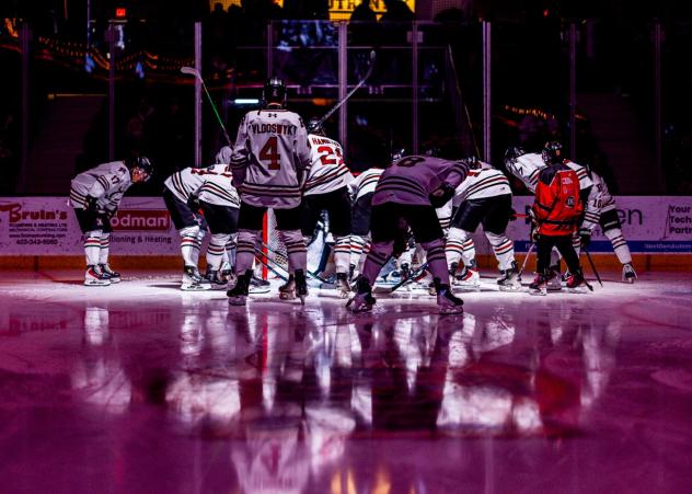 Red Deer Rebels on the ice