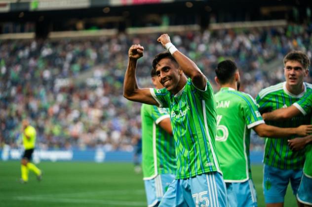 Sounders FC midfielder Danny Leyva