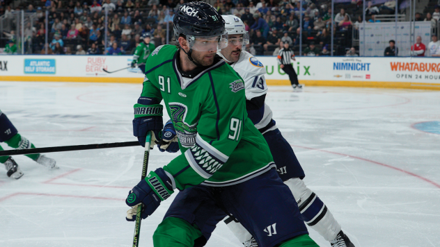 Florida Everblades forward Hudson Elynuik