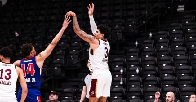 Cleveland Charge guard Killian Hayes follows through on his shot against the Motor City Cruise