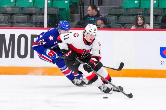 Belleville Senators defenceman Jorian Donovan