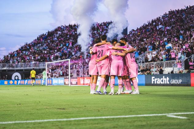 Inter Miami CF huddle