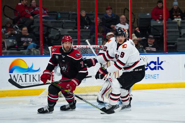 Allen Americans forward Colton Hargrove vs. the Rapid City Rush