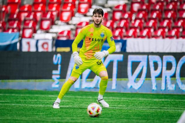 Goalkeeper Max Anchor with Vancouver Whitecaps FC 2