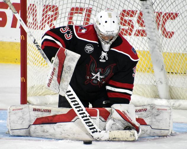 Allen Americans goaltender Marco Costantini