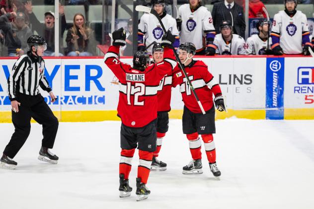 Adirondack Thunder celebrate a goal